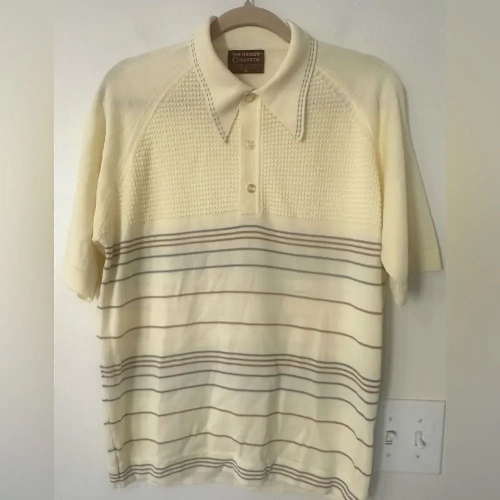 Van Heusen Coleseta Vintage Men’s Polo/Henley Shirt M
